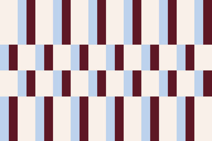 Albers Blue & Burgundy wallpaper by Hovia