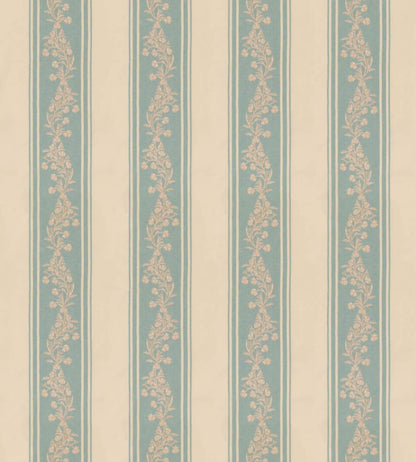 Aldbury Stripe Fabric by GP & J Baker Blue