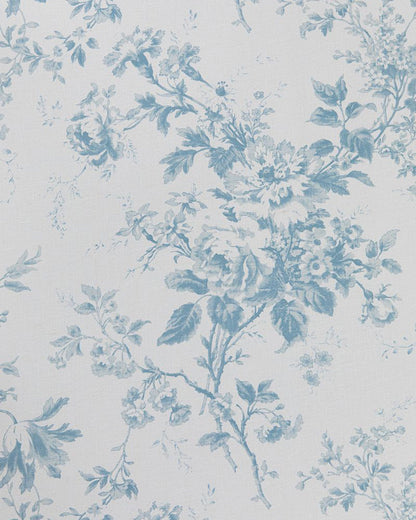 Alderney Blue on White fabric by Cabbages & Roses