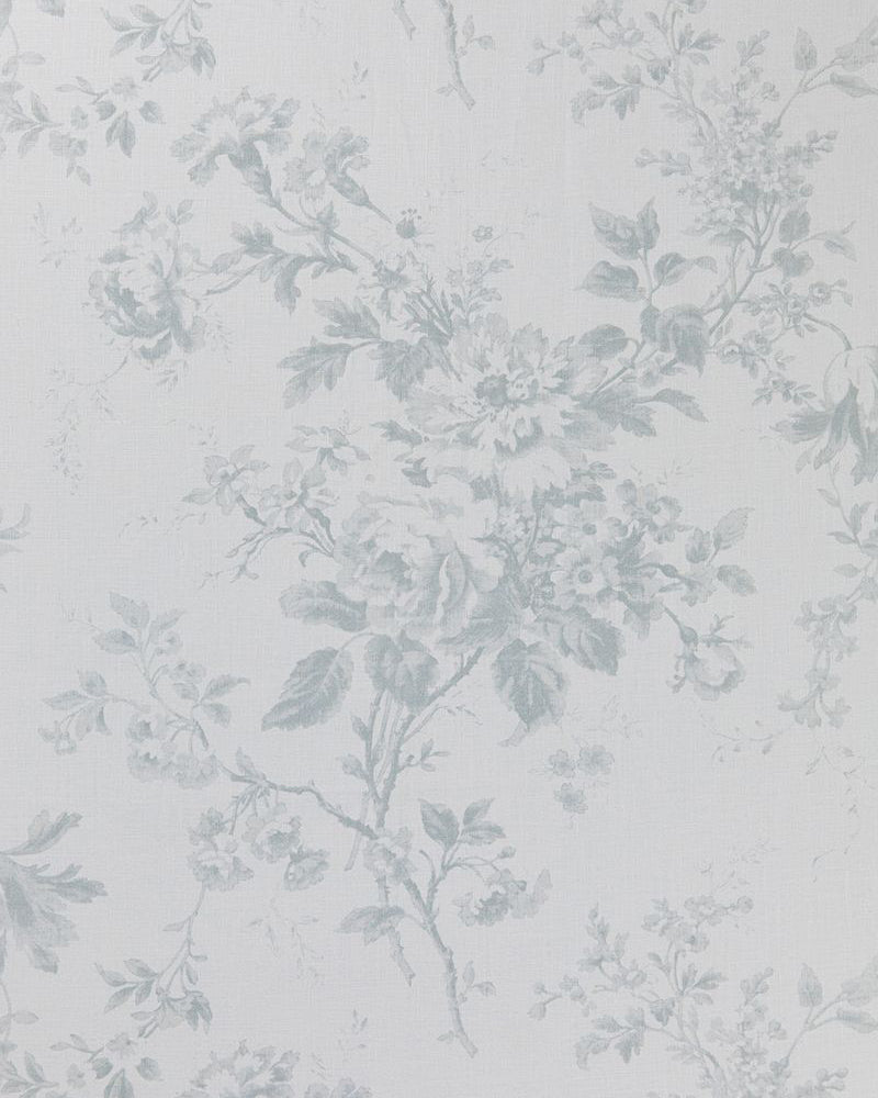 Alderney Dove on White fabric by Cabbages & Roses