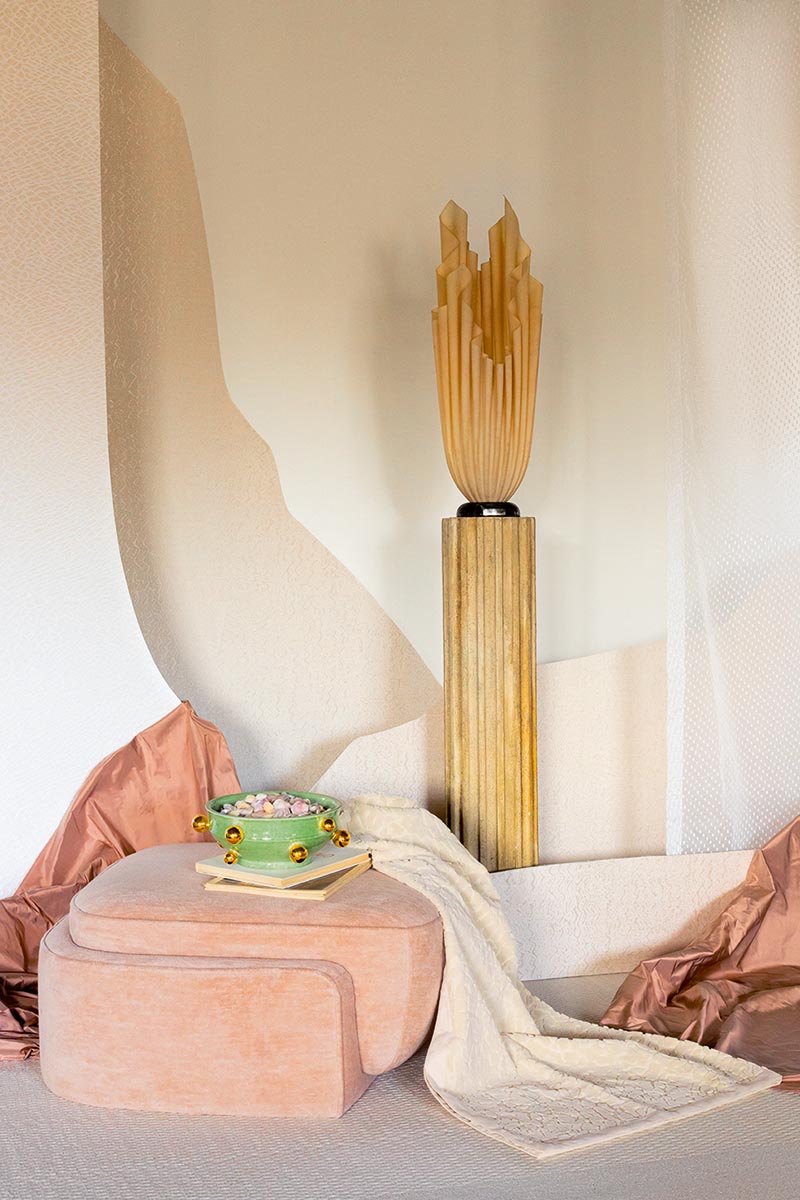 Alessio Wallpaper by Pierre Frey shown in a room setting (view 1)