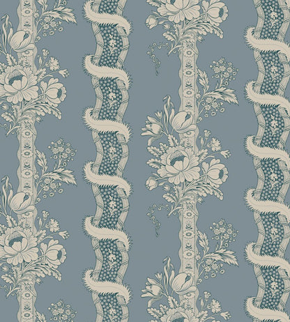Alexandra Wallpaper by Sandberg Misty Blue
