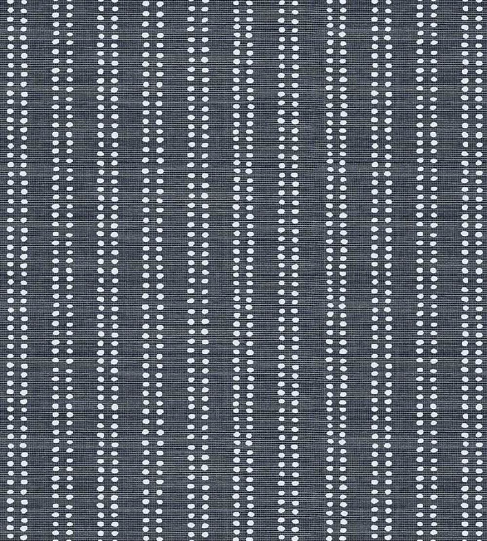 Algonquin Vinyl Wallpaper by Christopher Farr Cloth Midnight Blue
