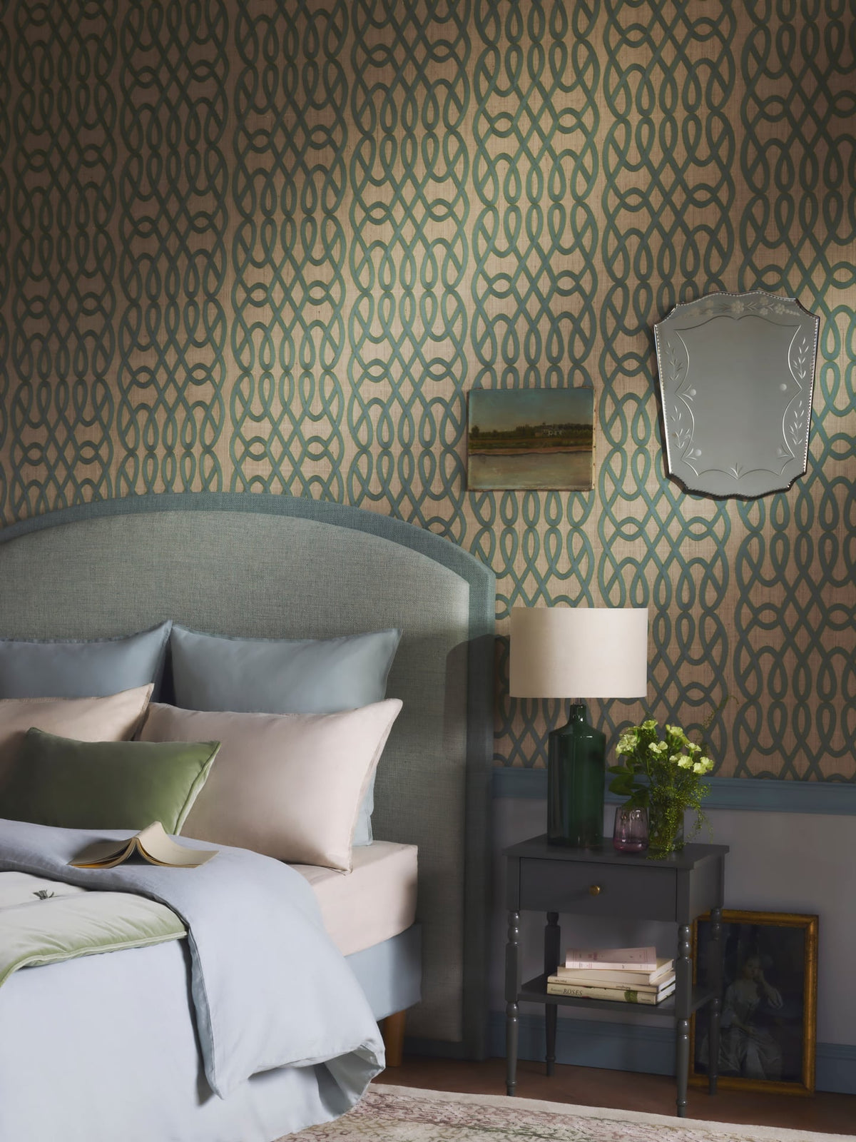 Alhambra Wallpaper by Pierre Frey shown in a room setting (view 1)