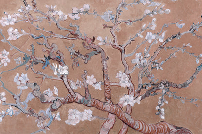 Almond Branches Pink mural by Hovia