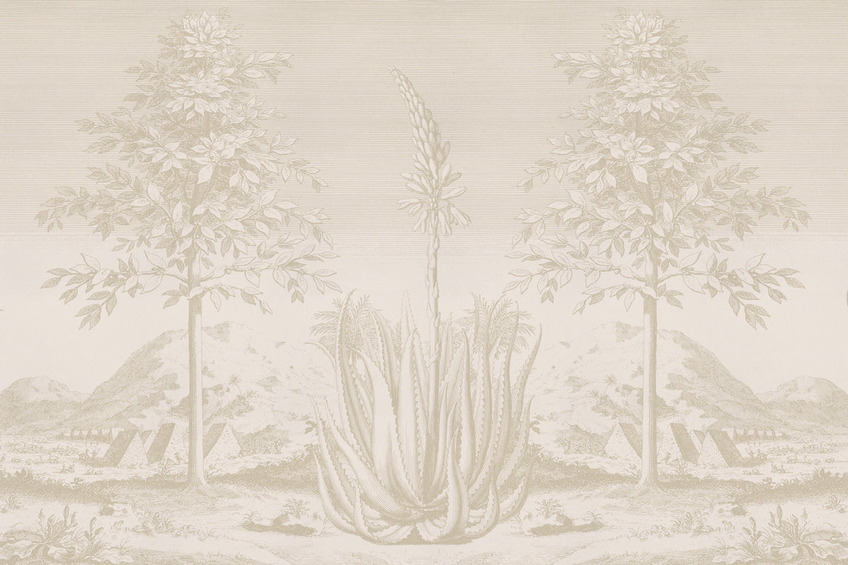 Aloe Neutral mural by Hovia