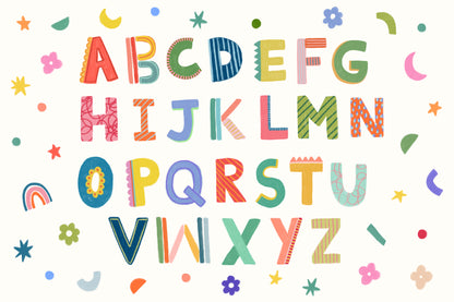 Alphabet Original mural by Hovia