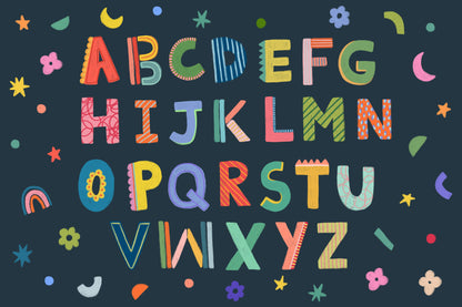 Alphabet Navy mural by Hovia