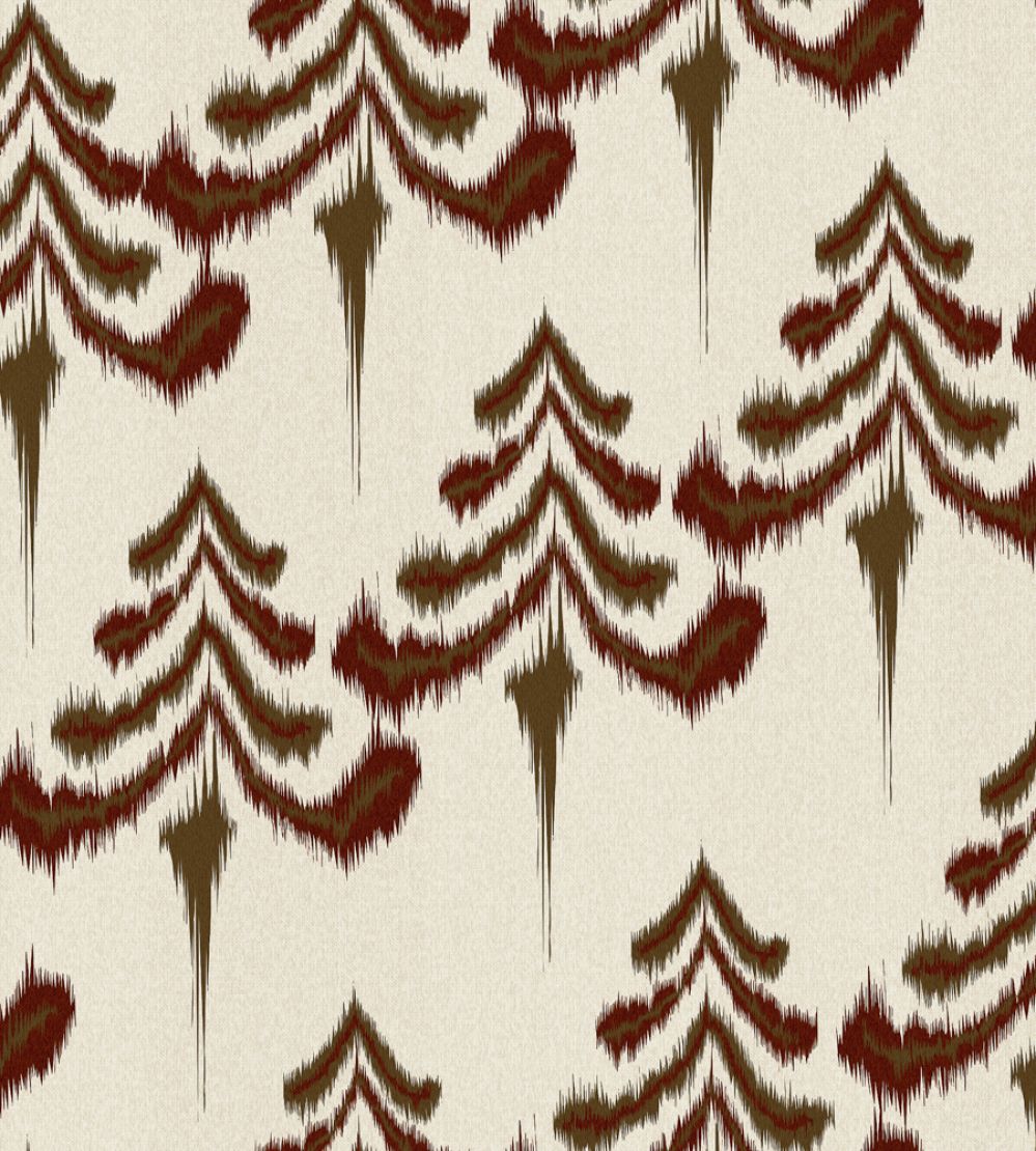 Alpine Wallpaper by MINDTHEGAP Ochre/Red/Grey