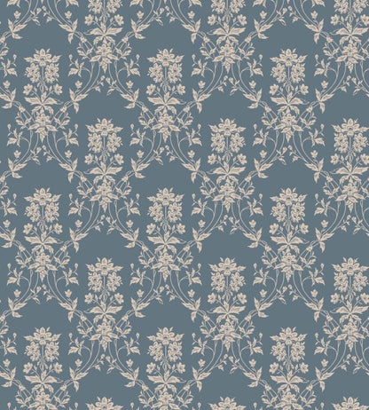 Alva Wallpaper by Sandberg Indigo Blue