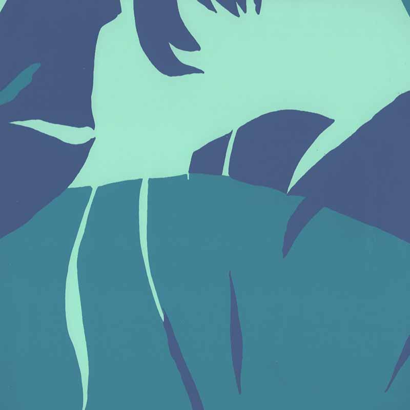 Amazon Turquoise Navy Teal wallpaper by China Seas