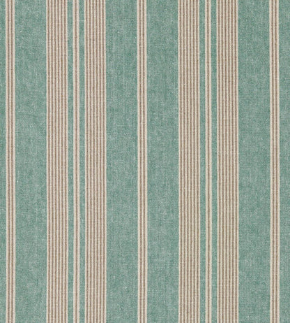 Amberley Stripe Fabric by Sanderson Mineral Blue