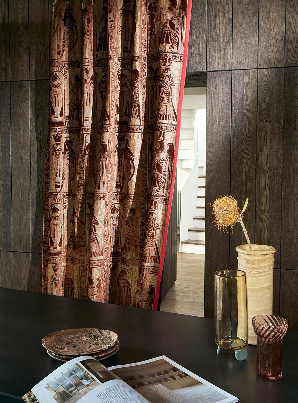 Amenhotep Fabric by Pierre Frey shown in a room setting (view 2)