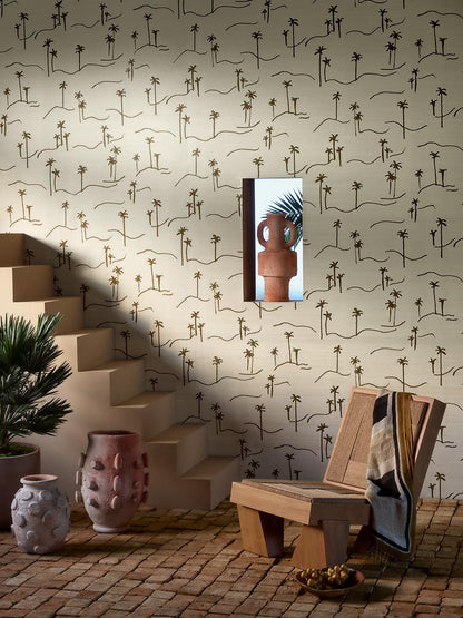 Ammos Wallpaper by Pierre Frey shown in a room setting (view 1)