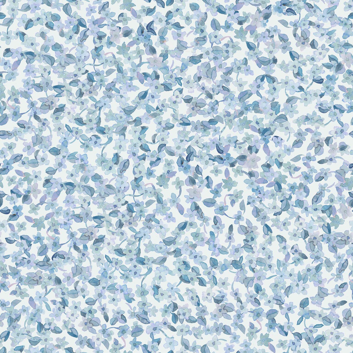 Ana wallpaper by Coordonné in Cielo, flat pattern view