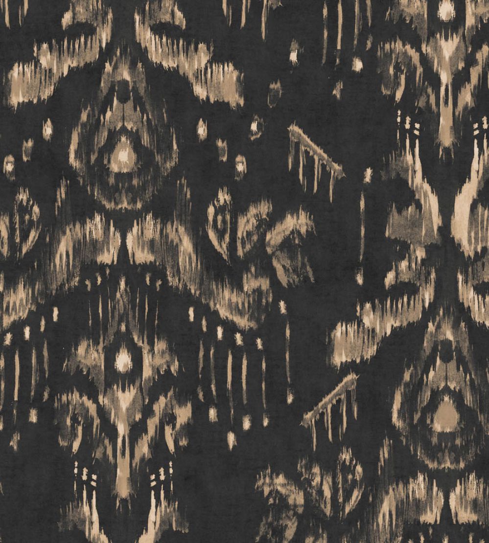 Ancestral Ikat Wallpaper by MINDTHEGAP Anthracite