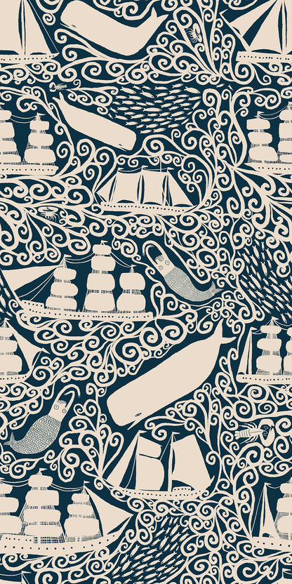 Ancient Sea Swanpool mural by Bien Fait