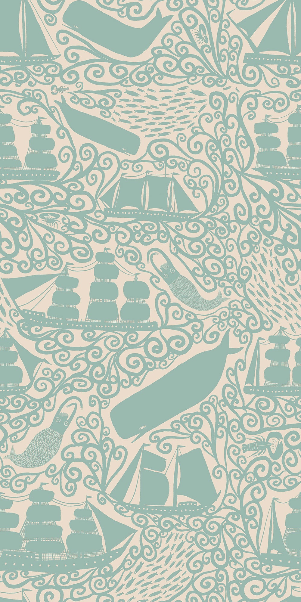 Ancient Sea Cove mural by Bien Fait