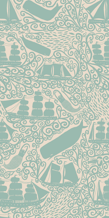 Ancient Sea Cove mural by Bien Fait