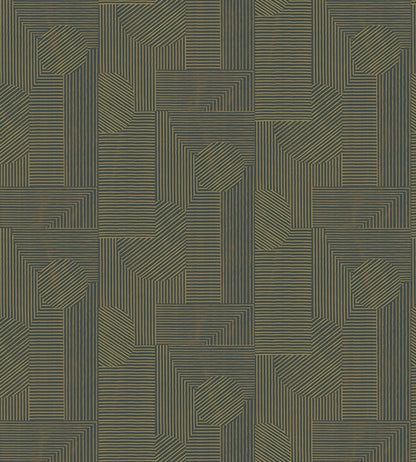 Andana Wallpaper by Tres Tintas Azul oscuro