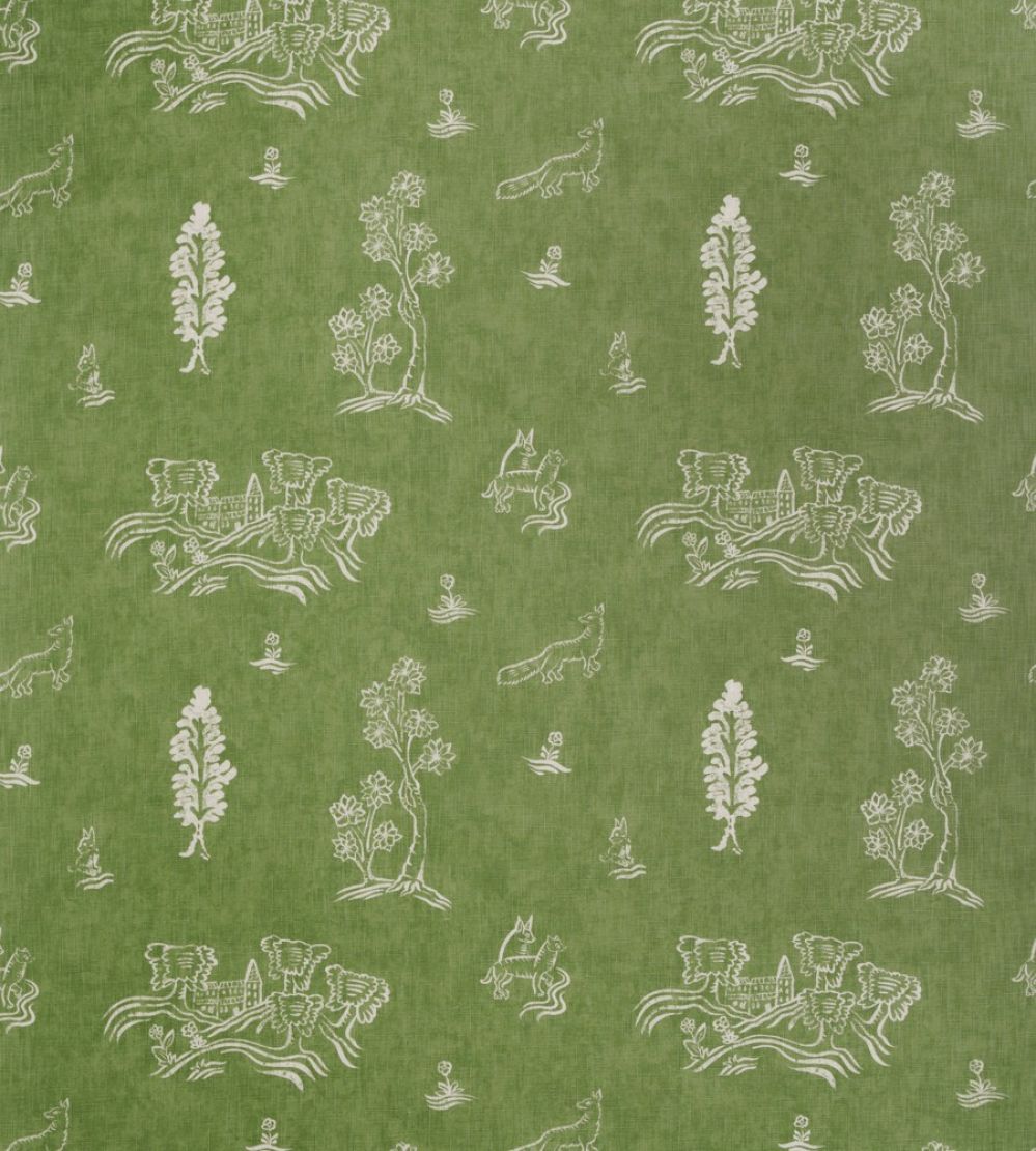 Friendly Folk Fabric by Andrew Martin Green