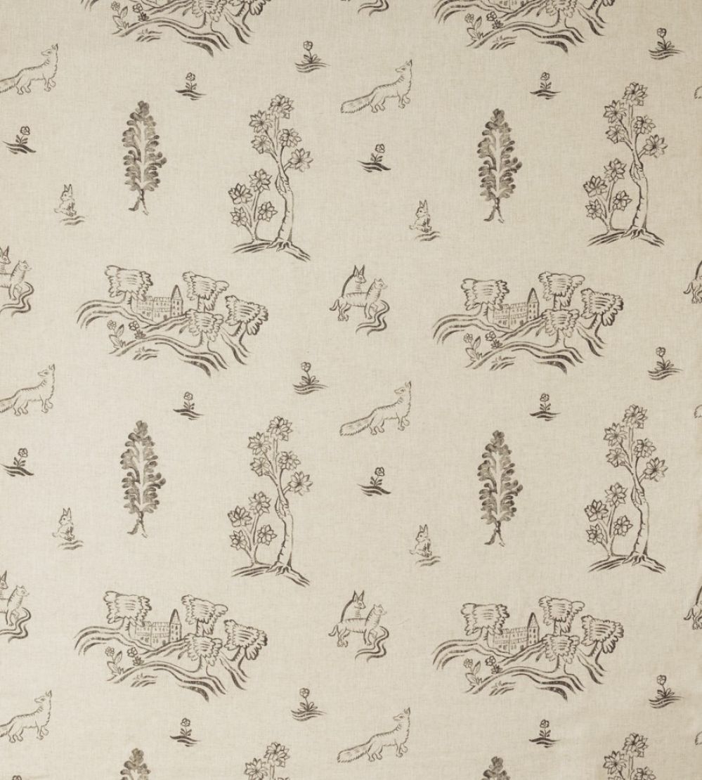Friendly Folk Fabric by Andrew Martin Dusk