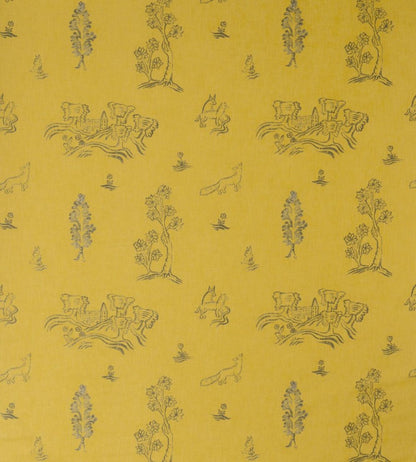 Friendly Folk Fabric by Andrew Martin Provencal Yellow