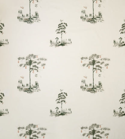 Travellers Tales Fabric by Andrew Martin Charcoal
