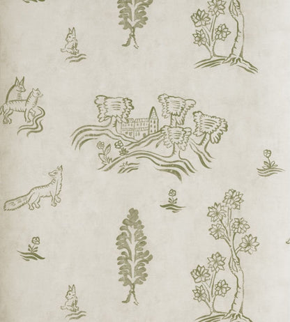Wychwood Wallpaper by Andrew Martin Basil Green