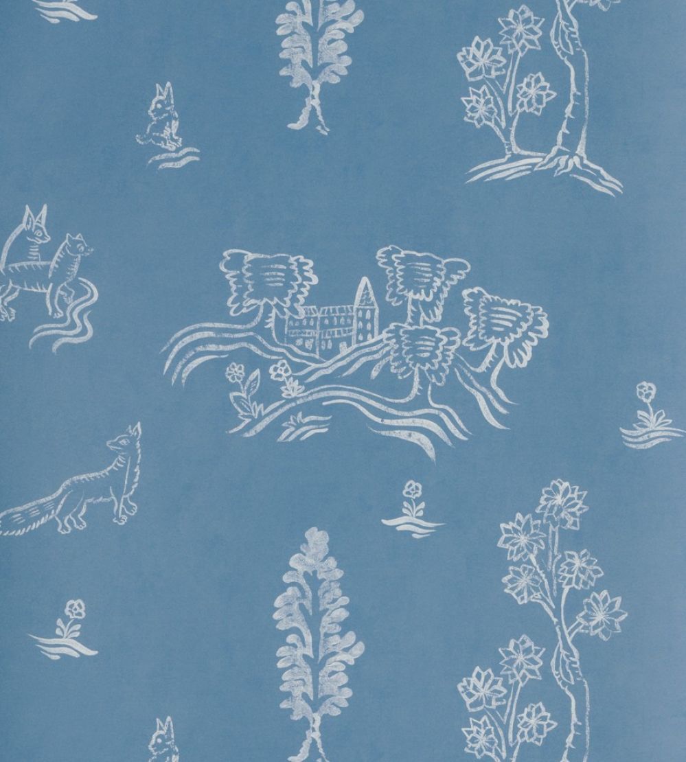 Wychwood Wallpaper by Andrew Martin Happy Blue
