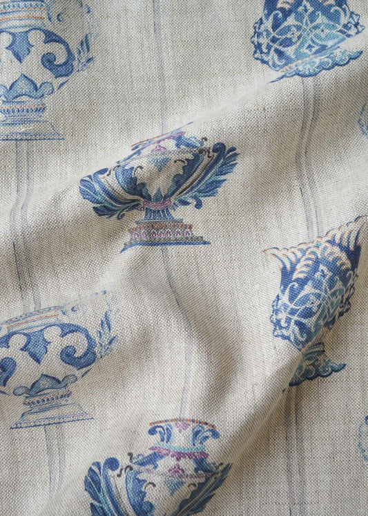 Ánforas fabric by Coordonné in Cristal, flat pattern view