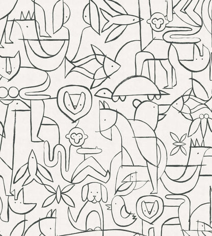 Animalia Wallpaper by Coordonne Blackboard