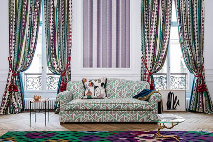 Anoki Fabric by Pierre Frey shown in a room setting