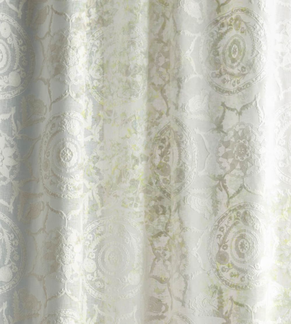 Anthos Fabric by Sanderson Seaspray White