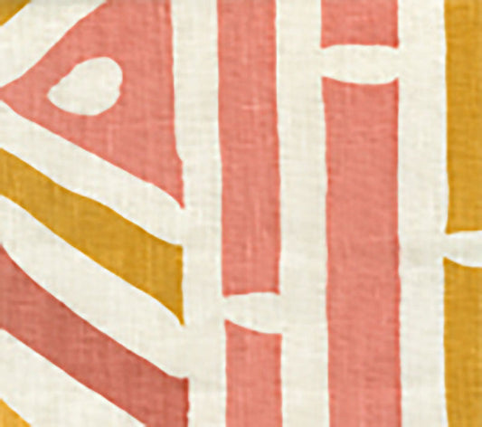 Antibes Terra Gold Yellow fabric by Alan Campbell