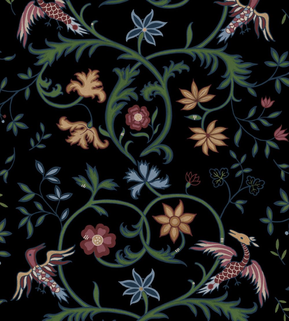 Antwerp Damask Wallpaper by Coordonne Onyx