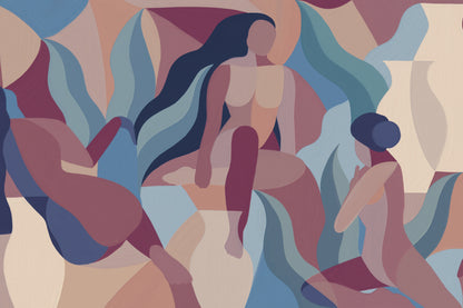 Aphrodite Mauve mural by Hovia