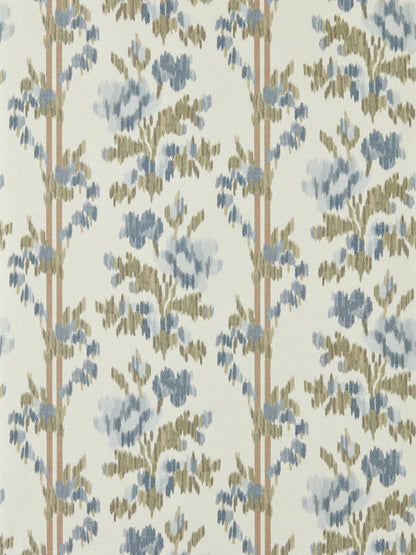 Apothecary Rose Wallpaper by Sanderson Ether Blues
