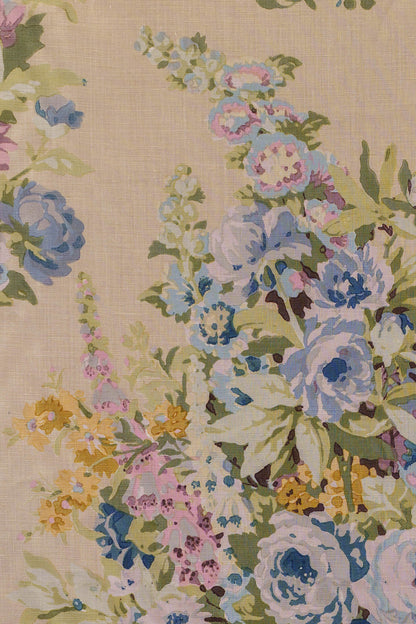 Apperley Bouquet Hand-Block Fabric by Jean Monro in Spring