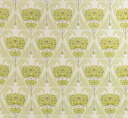 Apple Blossom Multi Greens on Tint fabric by Home Couture