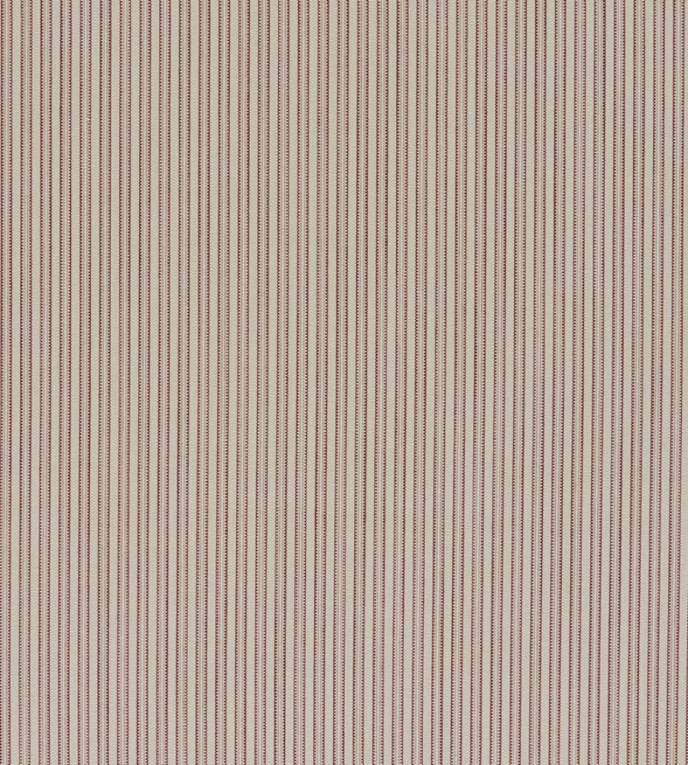 Apron Stripe Fabric by Zoffany Chalk/Tuscan Pink