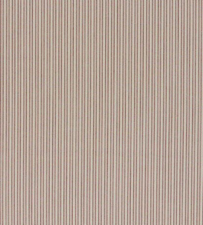 Apron Stripe Fabric by Zoffany Chalk/Tuscan Pink