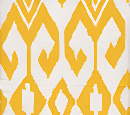 Aqua II Yellow fabric by China Seas