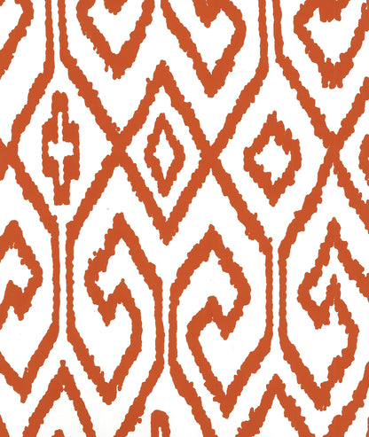 Aqua IV Rust on White wallpaper by China Seas