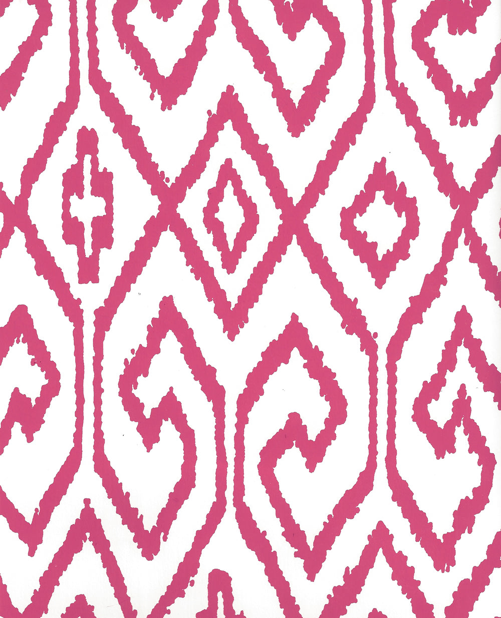 Aqua IV Magenta on White wallpaper by China Seas