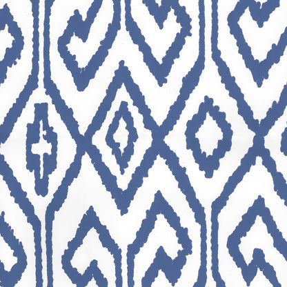 Aqua IV Navy on White Vinyl wallpaper by China Seas