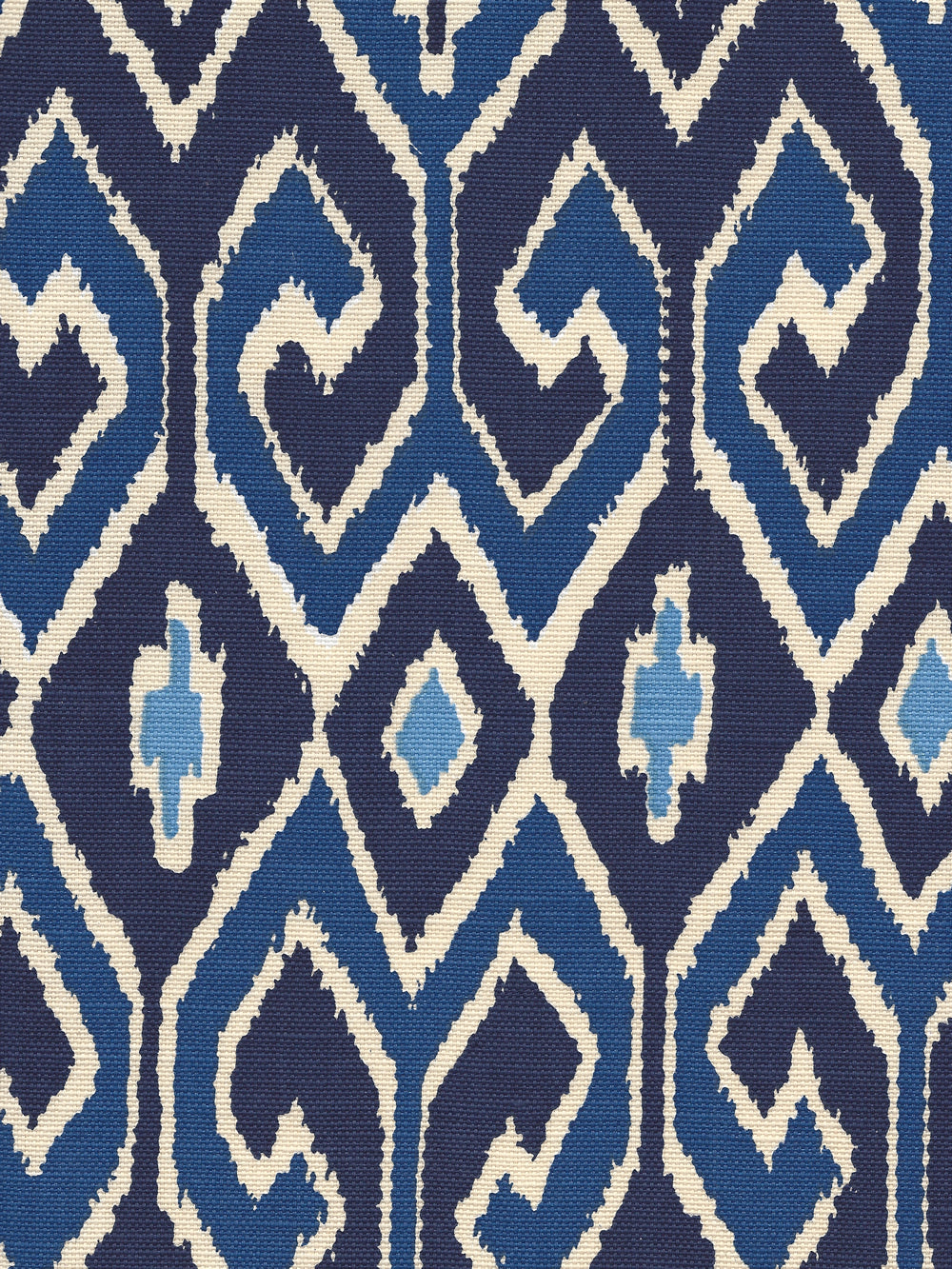 Aquarius Navy Royal on Tint fabric by China Seas