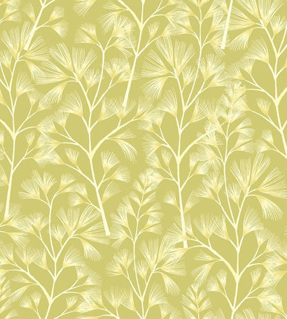 Arabella Wallpaper by Ohpopsi Chartreuse