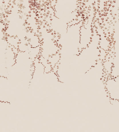 Aralia Mural by Sandberg Burgundy