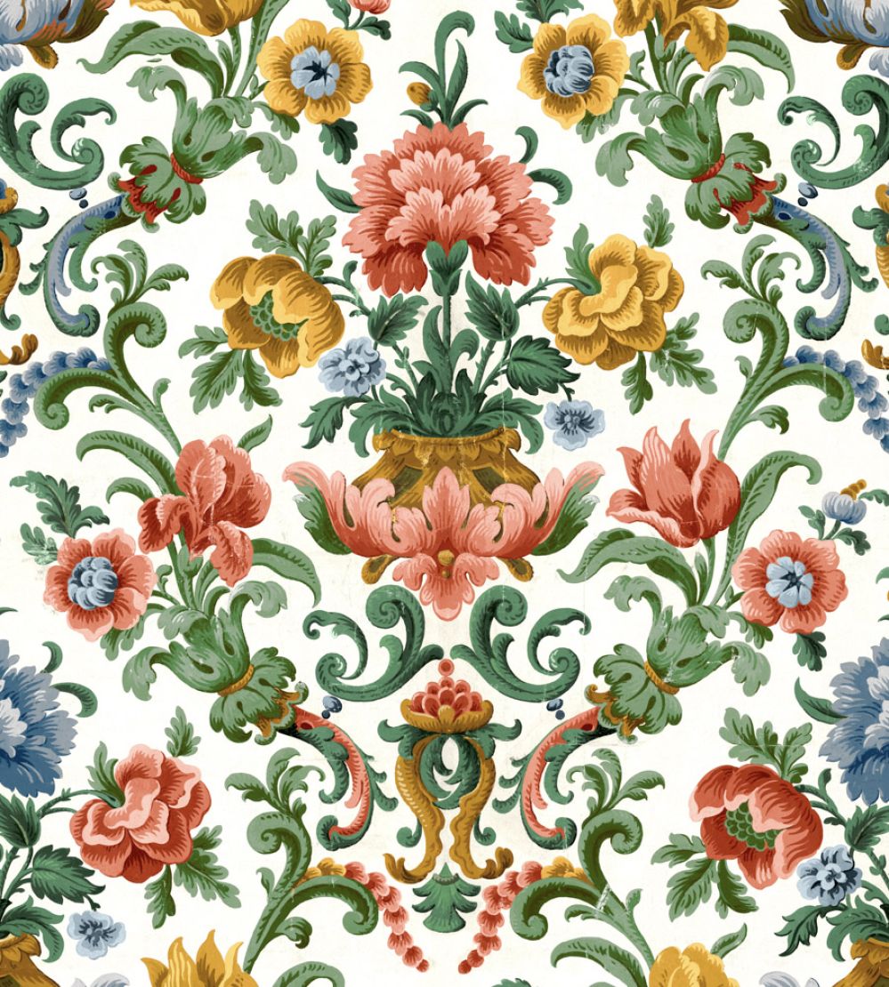 Aranjuez Damask Wallpaper by Coordonne Coral